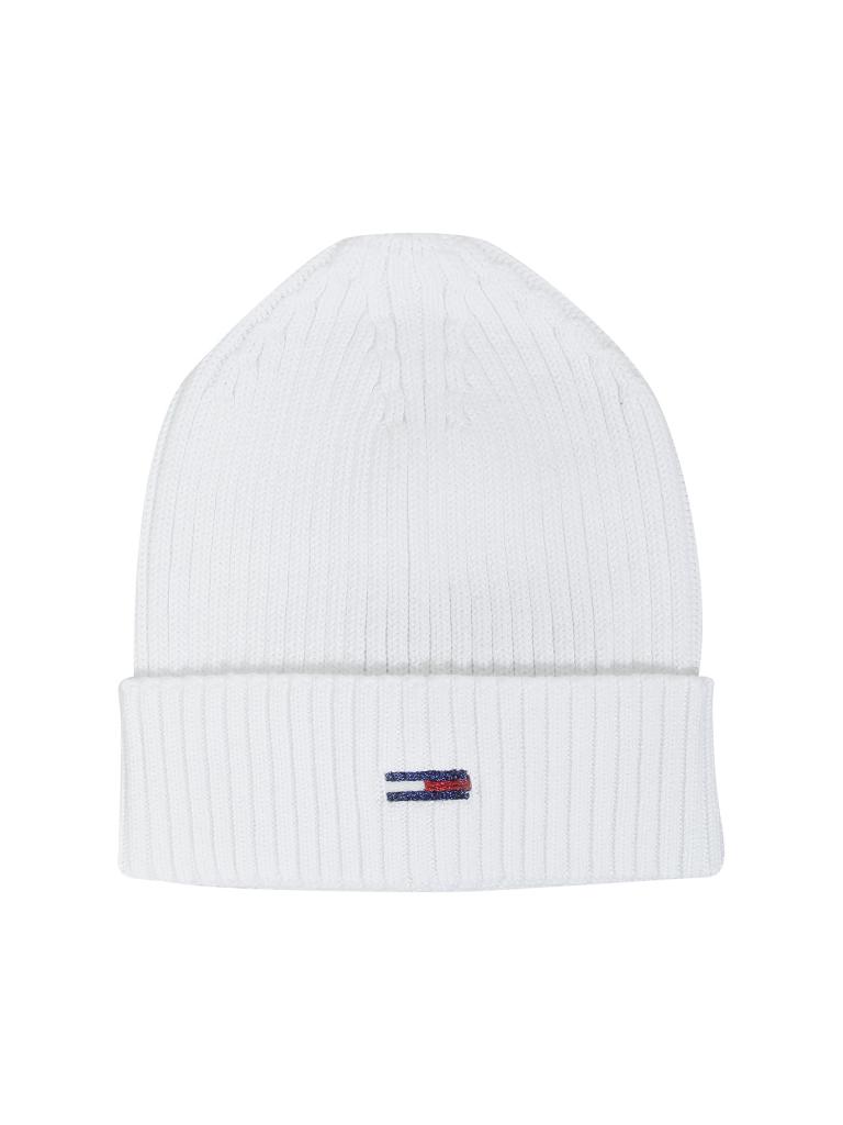 TOMMY JEANS Mütze - Beanie weiß