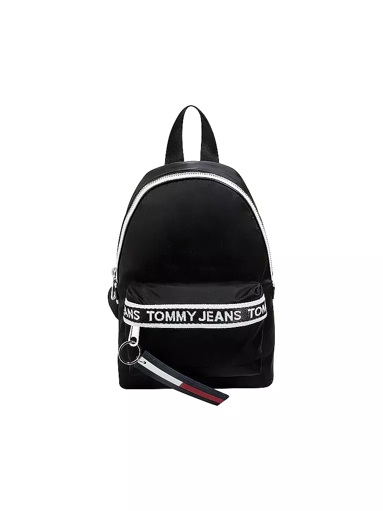 TOMMY JEANS | Mini Rucksack Logo Tape | schwarz