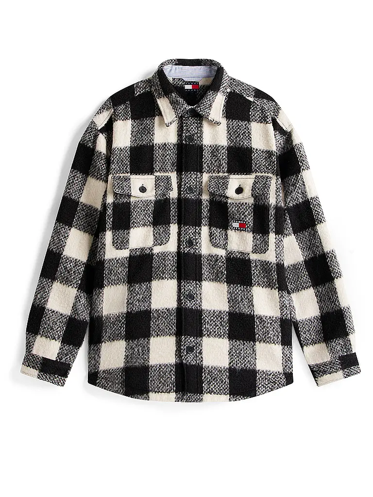 TOMMY JEANS | Overshirt  | schwarz