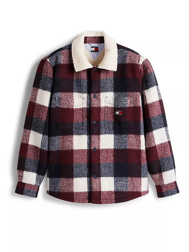 TOMMY JEANS | Overshirt  | dunkelrot