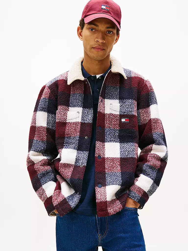 TOMMY JEANS | Overshirt  | dunkelrot
