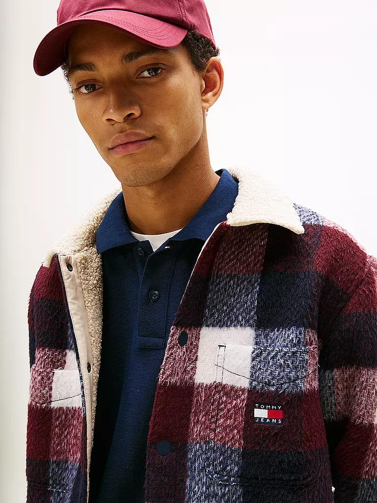 TOMMY JEANS | Overshirt  | dunkelrot
