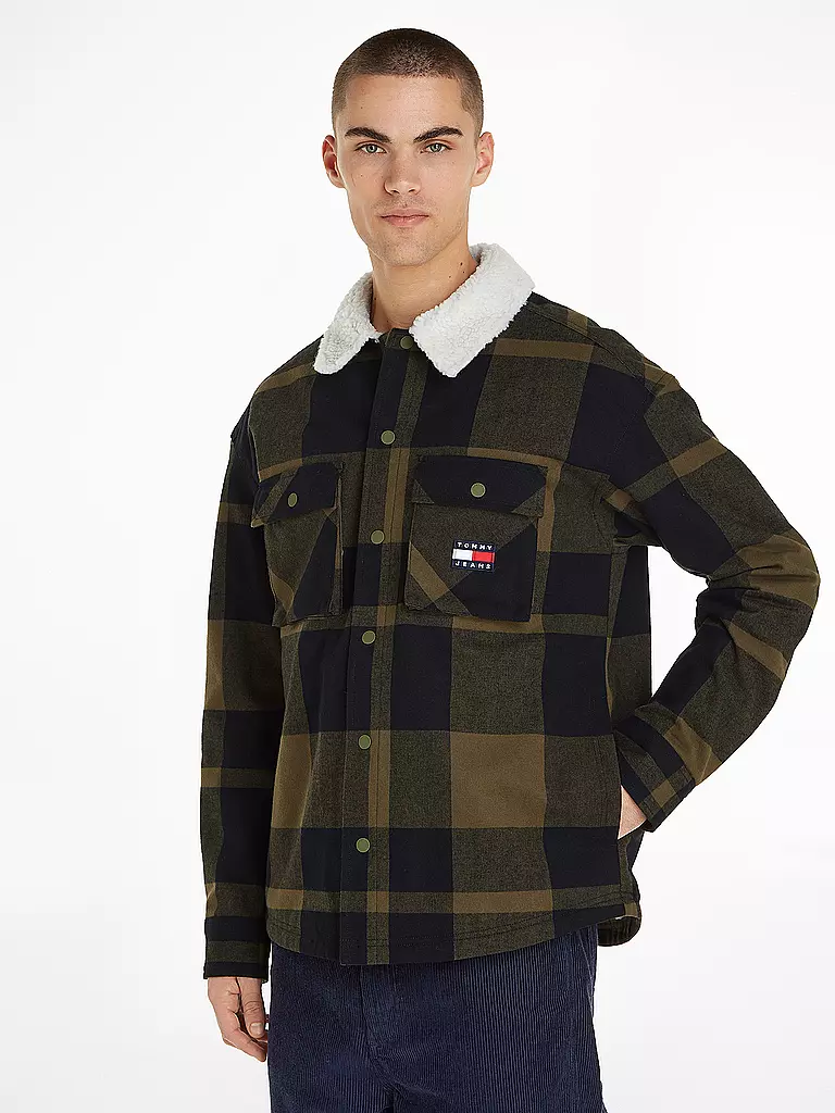 TOMMY JEANS | Overshirt | olive