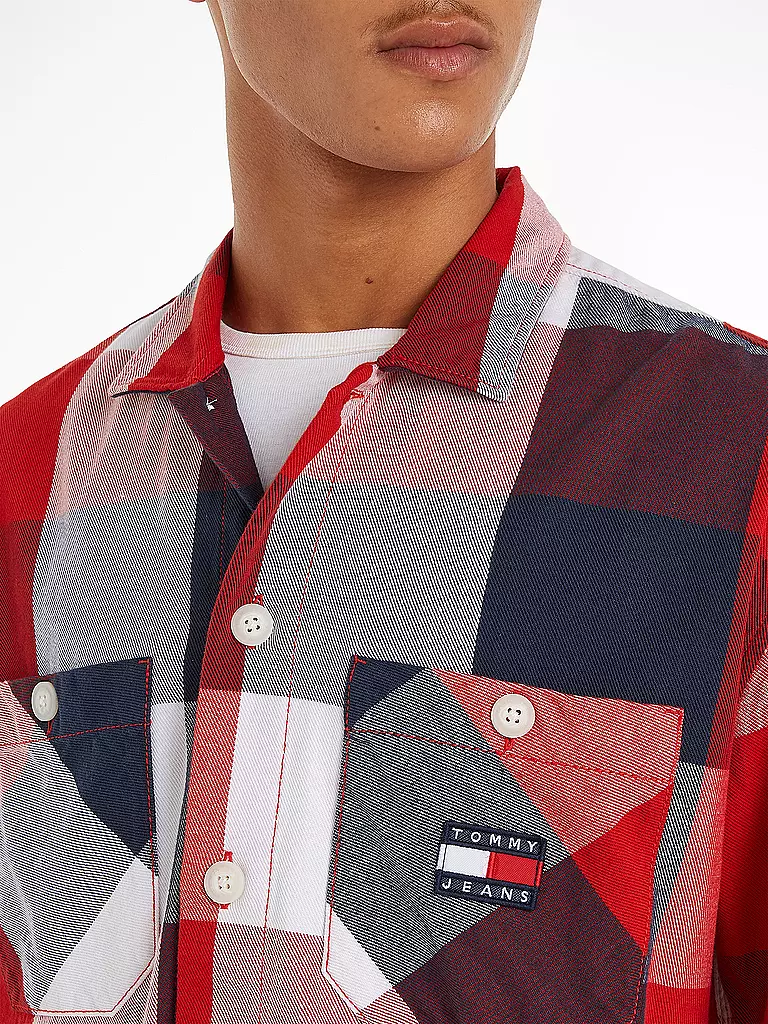 TOMMY JEANS | Overshirt | rot