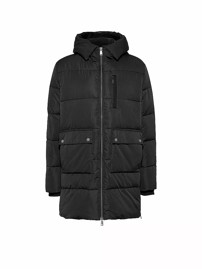 TOMMY JEANS | Parka Regular Fit  | schwarz