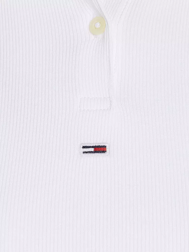 TOMMY JEANS | Poloshirt Cropped Fit | schwarz