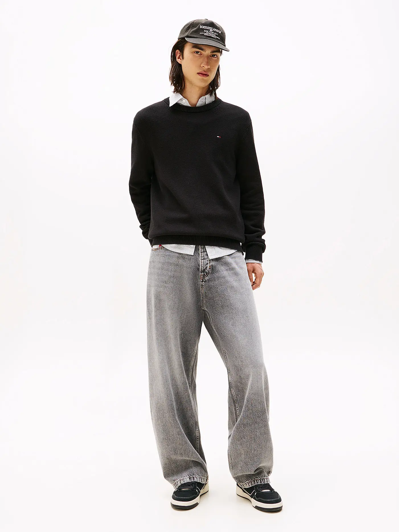 TOMMY JEANS | Pullover  | schwarz