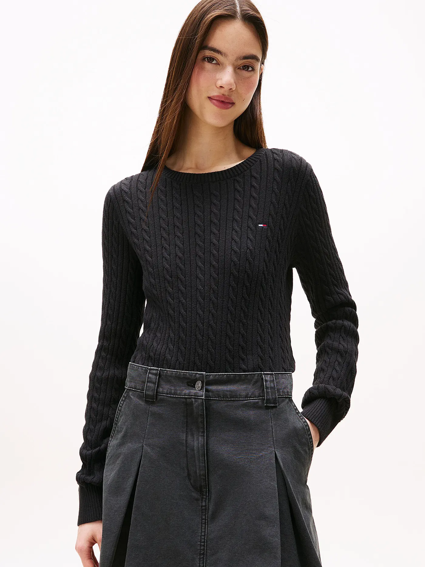 TOMMY JEANS | Pullover  | schwarz