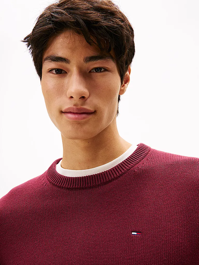 TOMMY JEANS | Pullover  | dunkelrot