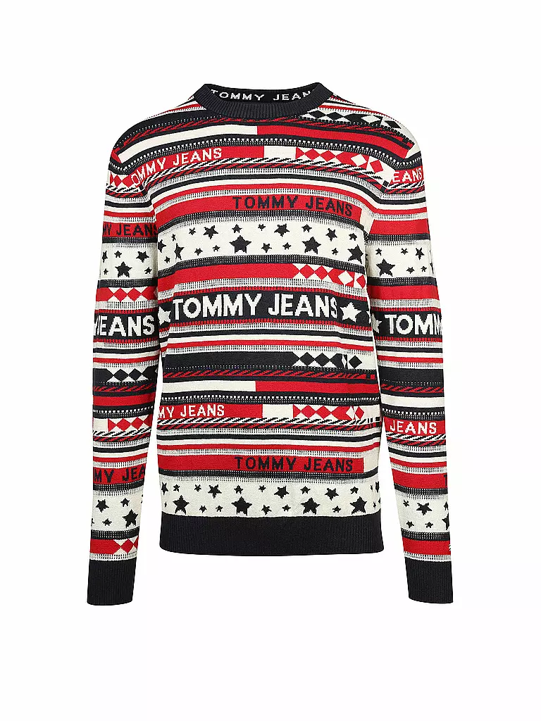 TOMMY JEANS | Pullover | rot
