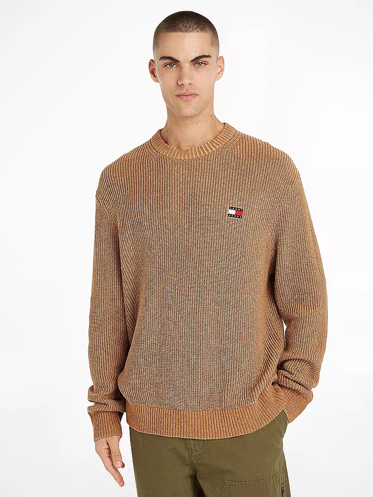 TOMMY JEANS | Pullover | hellbraun