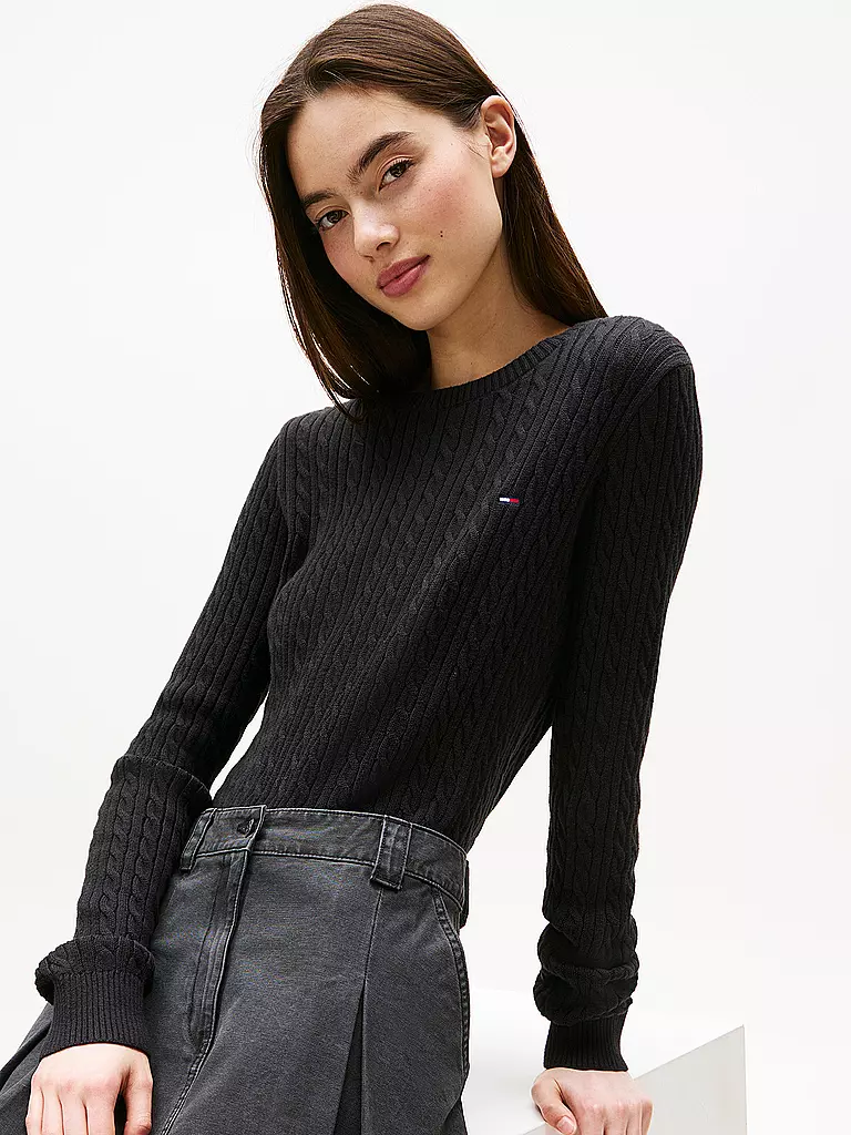 TOMMY JEANS | Pullover | schwarz