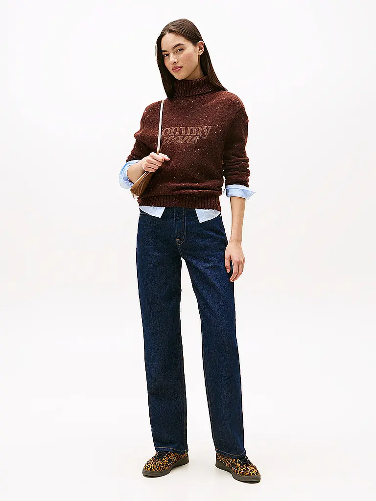 TOMMY JEANS | Rollkragenpullover  | Braun