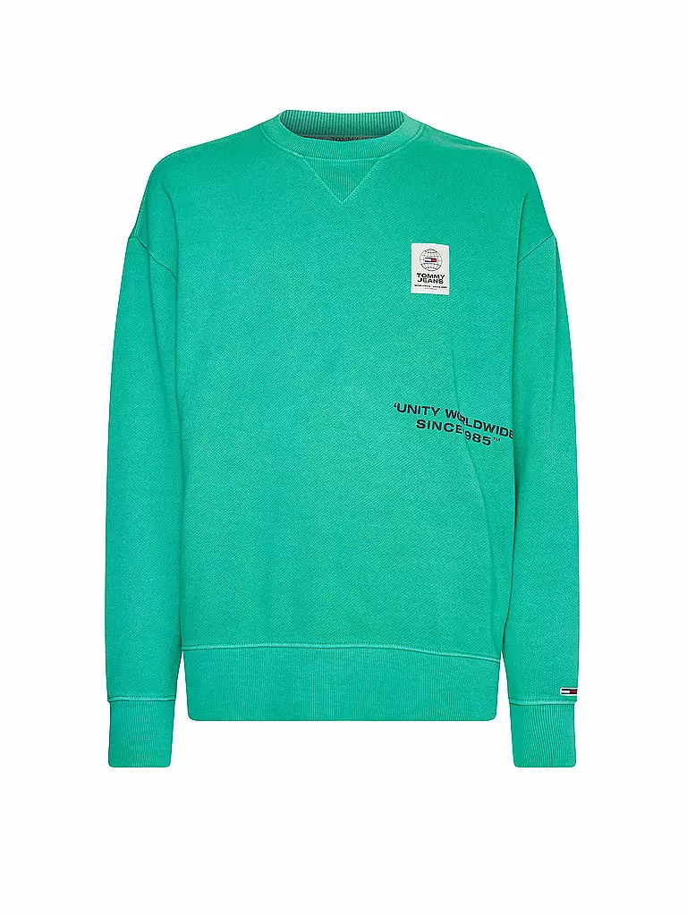 TOMMY JEANS | Sweater | grün