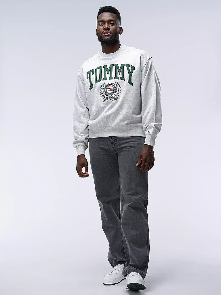 TOMMY JEANS | Sweater | grau