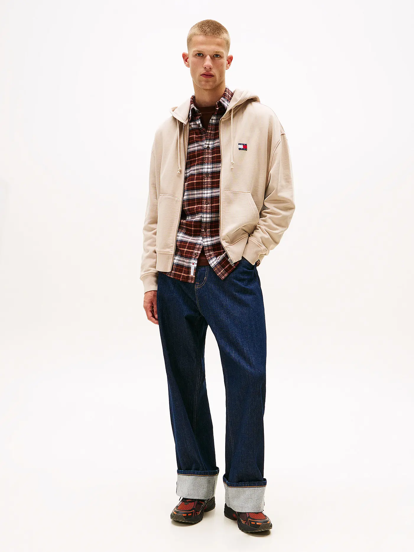 TOMMY JEANS | Sweatjacke  | beige