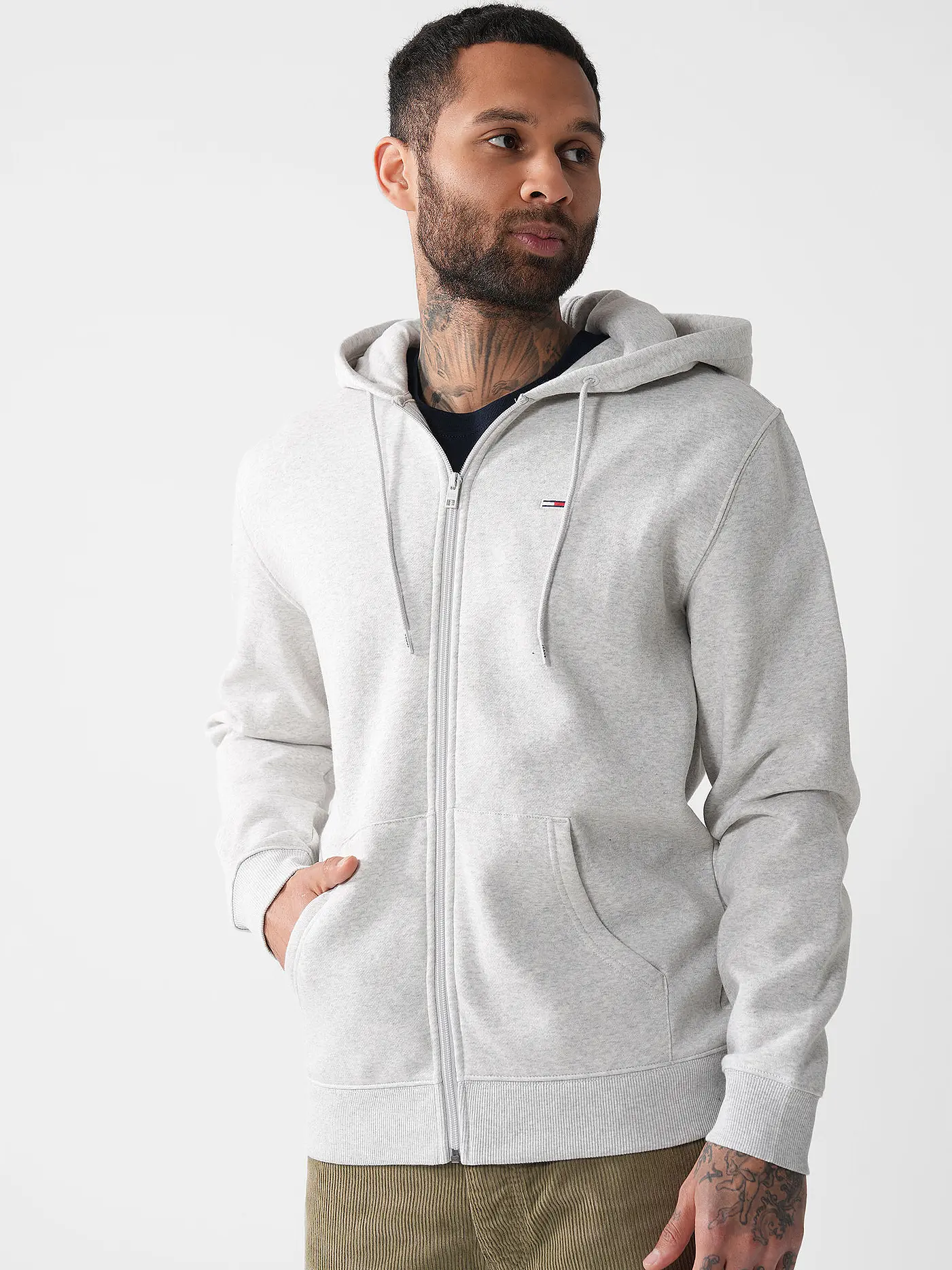 TOMMY JEANS | Sweatjacke  | hellgrau