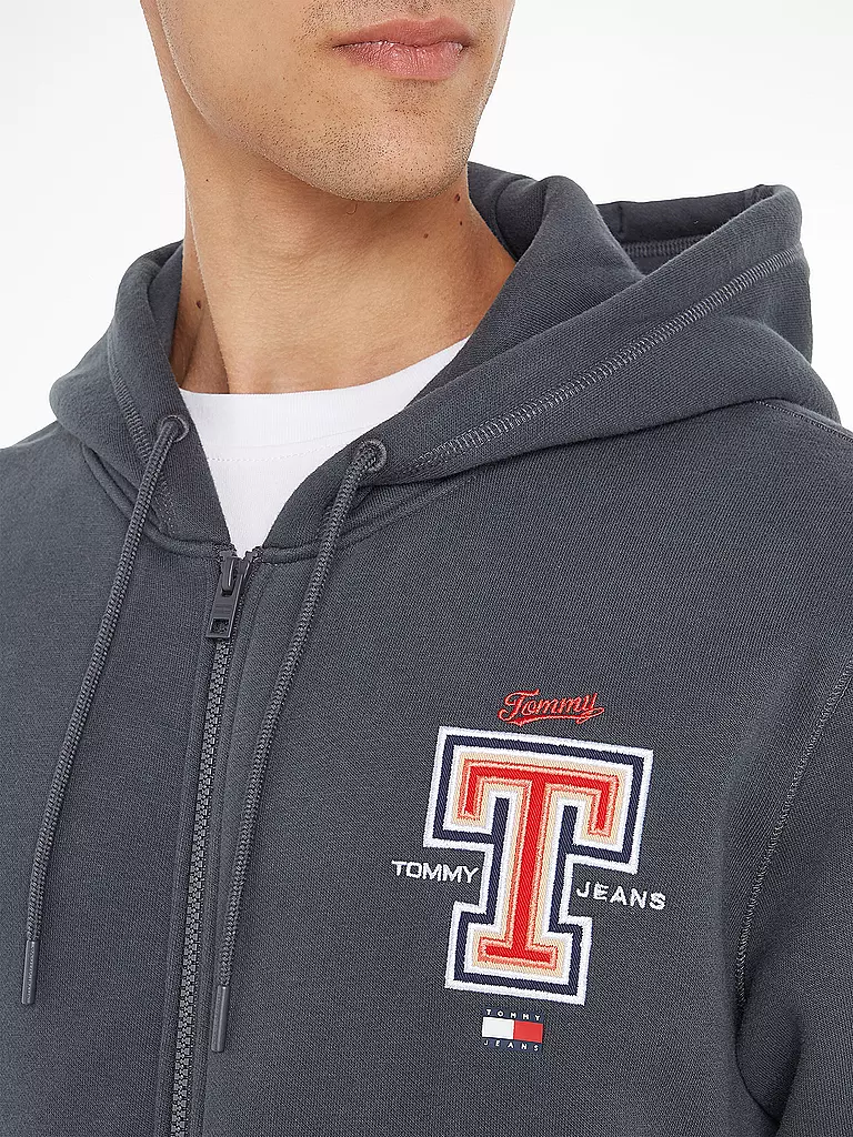 TOMMY JEANS | Sweatjacke | grau