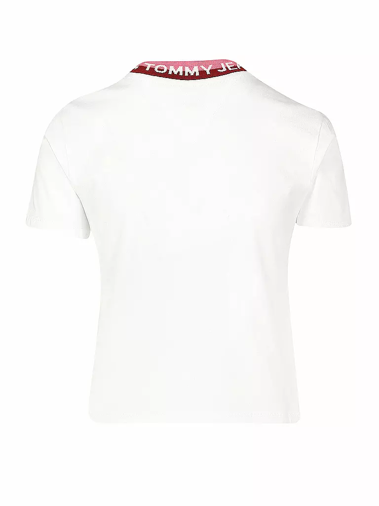 TOMMY JEANS | T Shirt Cropped | weiß