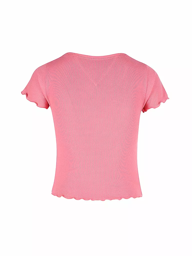 TOMMY JEANS | T Shirt Cropped | rosa