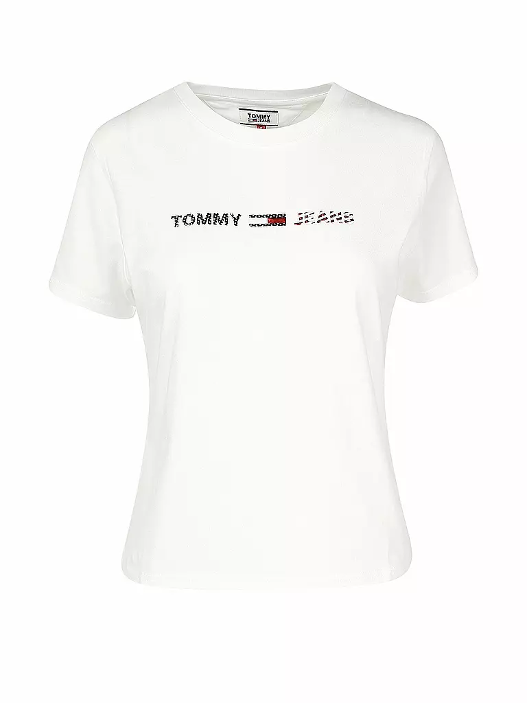 TOMMY JEANS | T Shirt Regular Fit | weiß