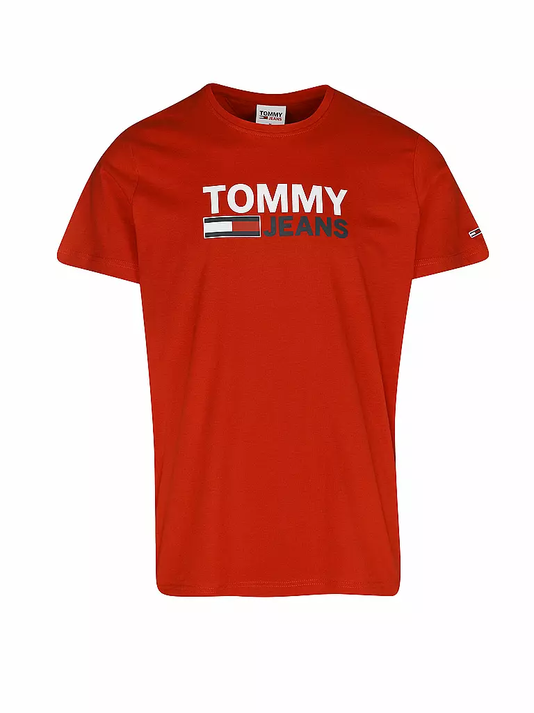 TOMMY JEANS | T-Shirt  | rot