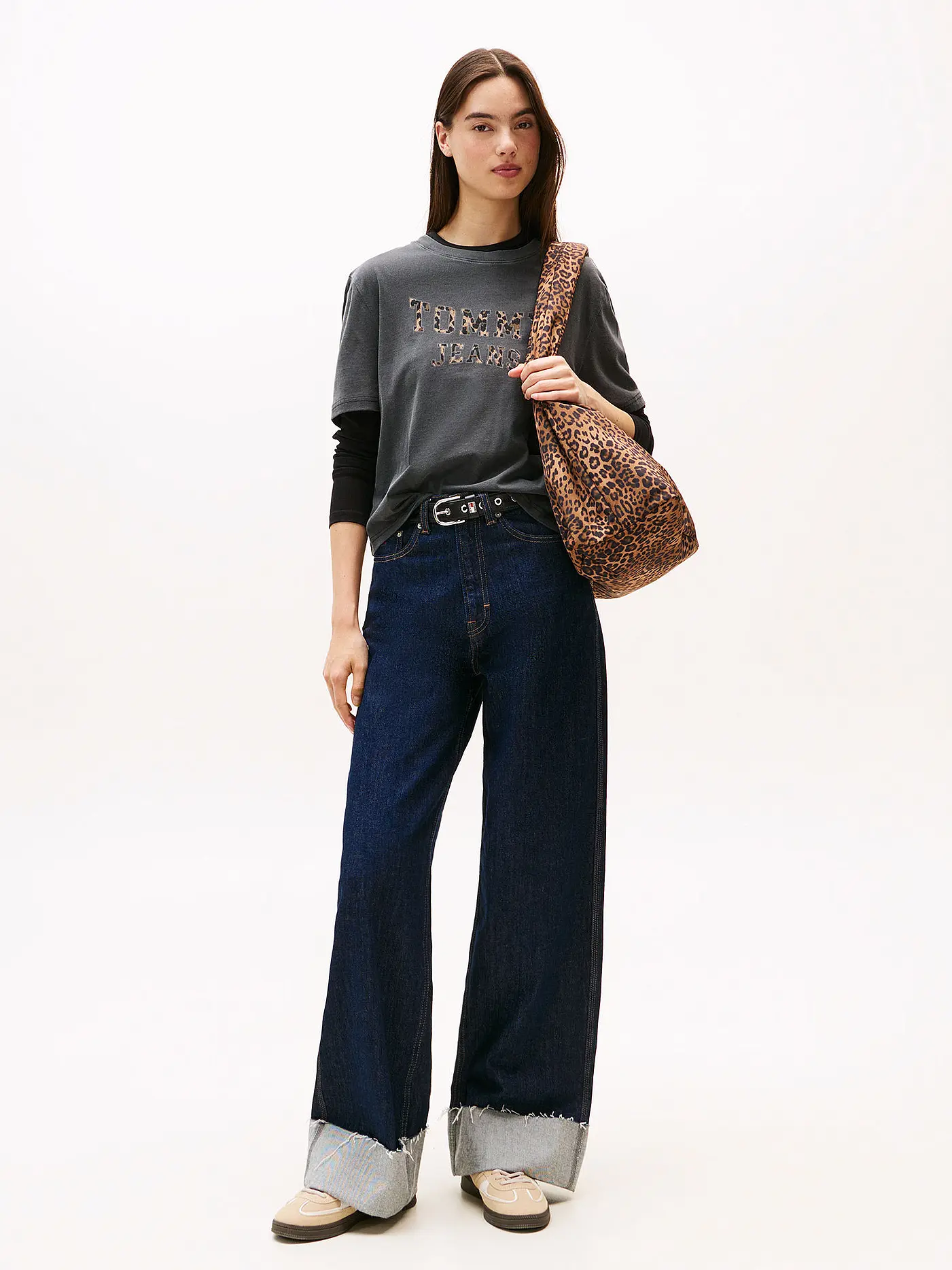 TOMMY JEANS | T-Shirt  | grau