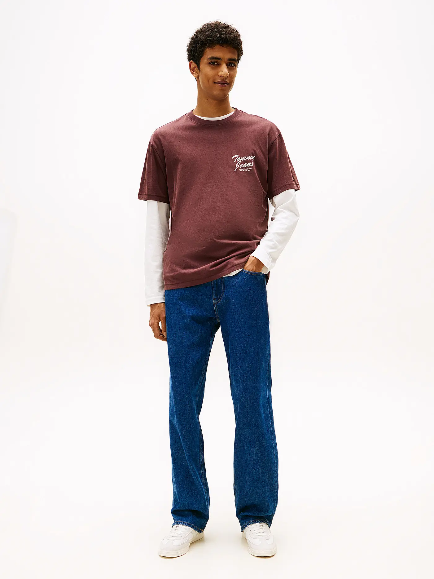 TOMMY JEANS | T-Shirt  | braun
