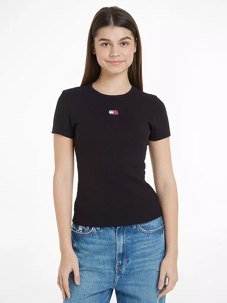 TOMMY JEANS | T-Shirt  | schwarz