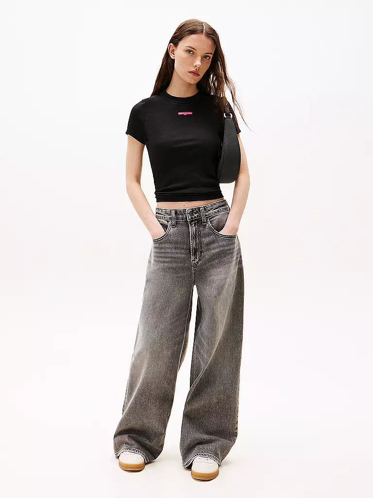 TOMMY JEANS | T-Shirt  | schwarz