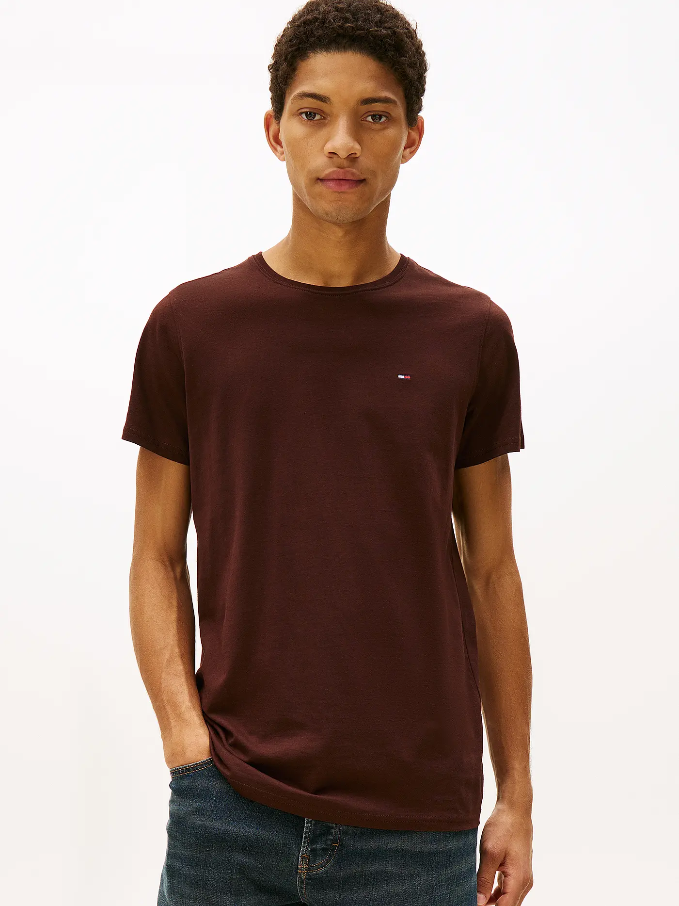 TOMMY JEANS | T-Shirt  | braun