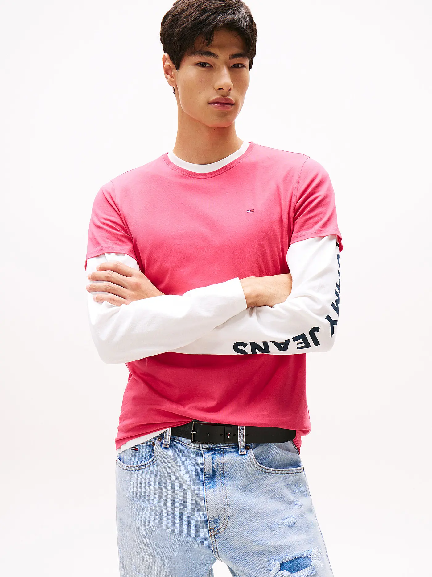 TOMMY JEANS | T-Shirt  | dunkelrot