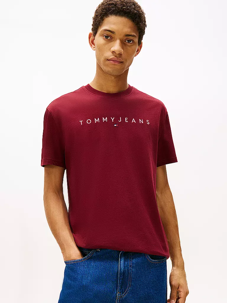 TOMMY JEANS | T-Shirt  | dunkelrot