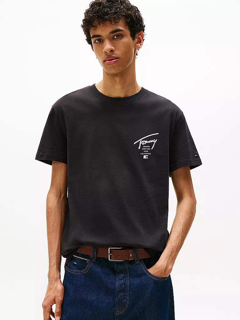 TOMMY JEANS | T-Shirt  | schwarz