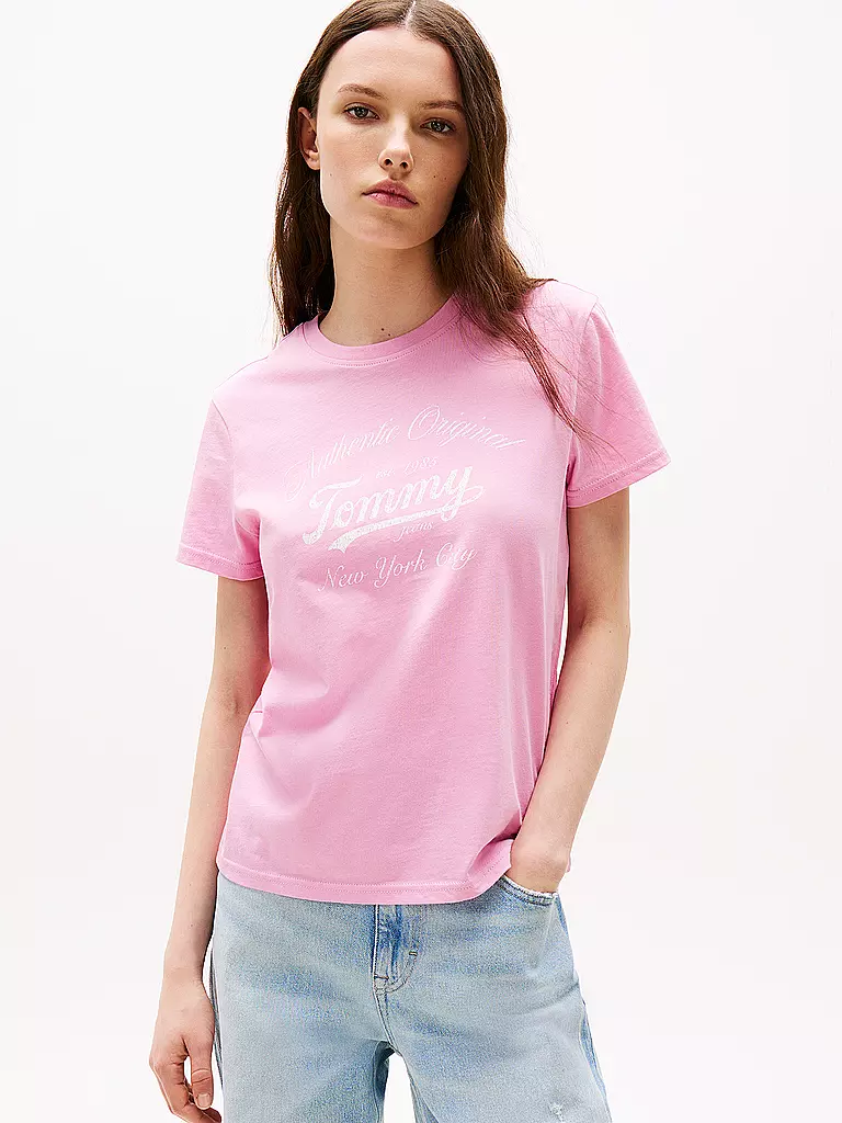 TOMMY JEANS | T-Shirt  | rosa