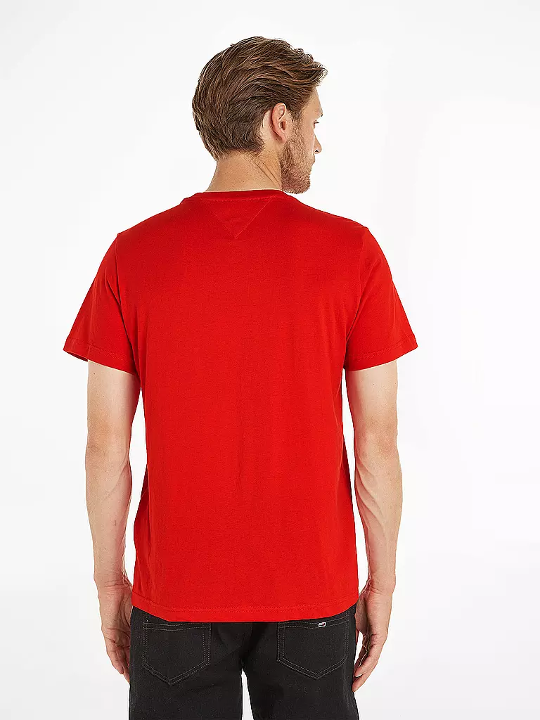 TOMMY JEANS | T-Shirt  | rot