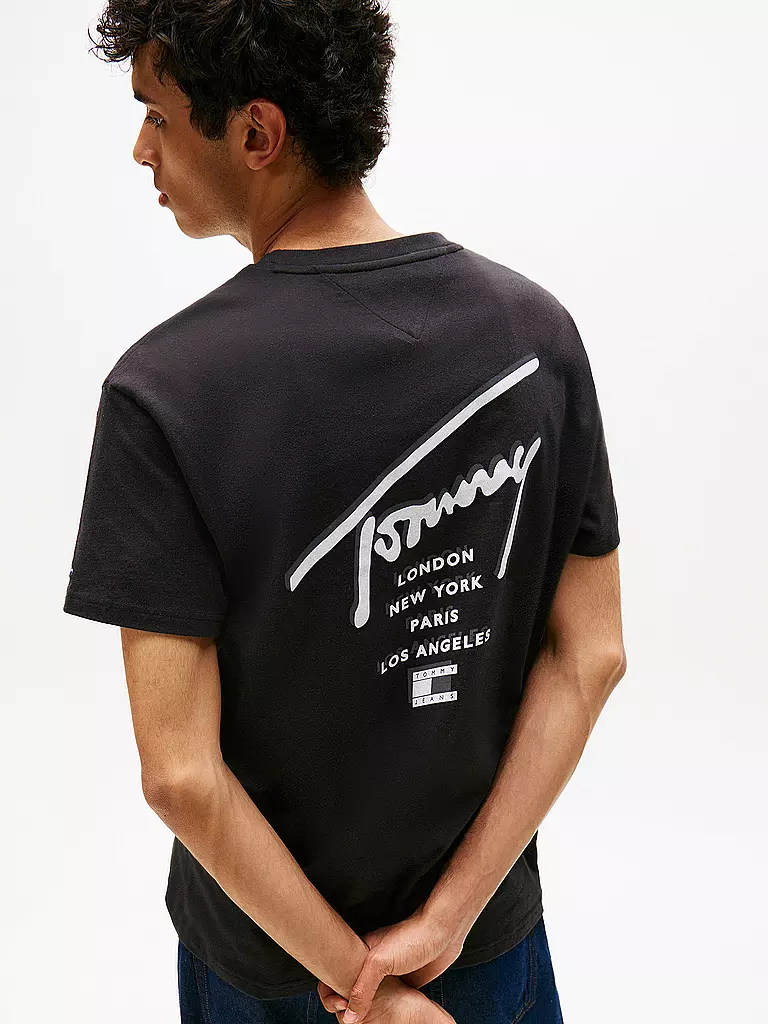 TOMMY JEANS | T-Shirt  | schwarz