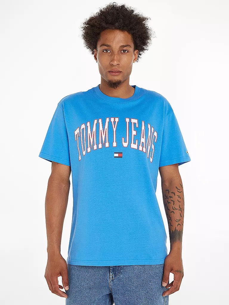 TOMMY JEANS | T-Shirt CLASSIC  | blau