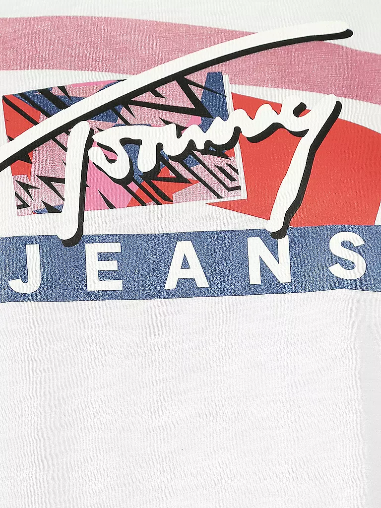 TOMMY JEANS | T-Shirt Cropped Fit | weiß