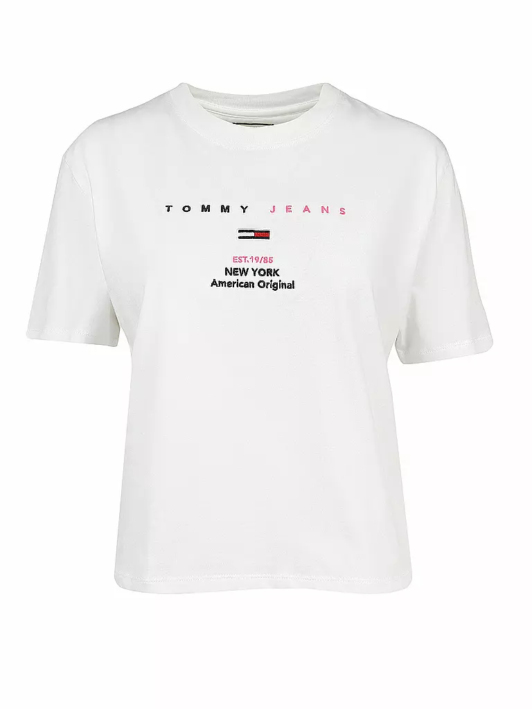 TOMMY JEANS | T-Shirt Cropped | weiß