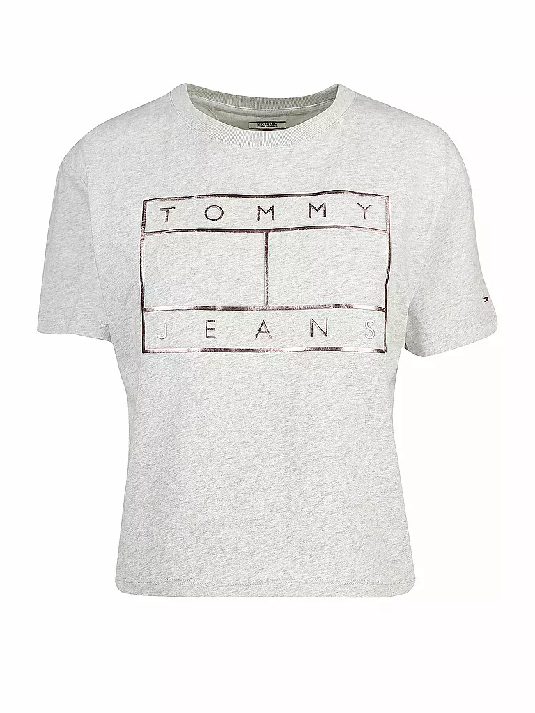 TOMMY JEANS | T-Shirt Cropped-Fit | grau