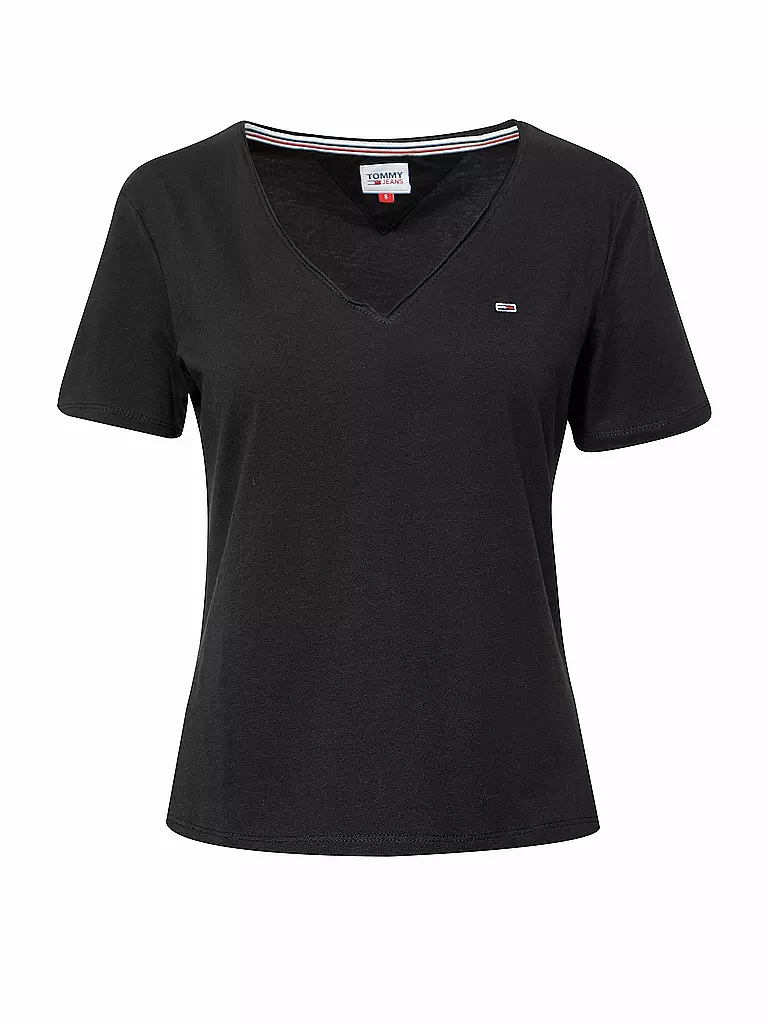 TOMMY JEANS | T-Shirt Slim Fit | schwarz