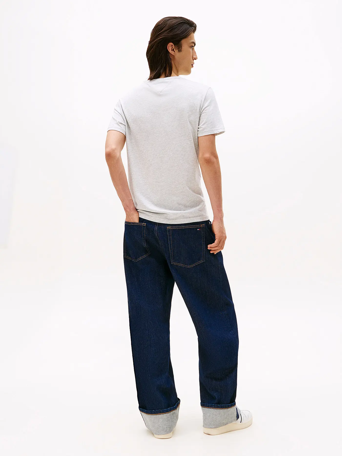 TOMMY JEANS | T-Shirt Slim Fit | hellgrau