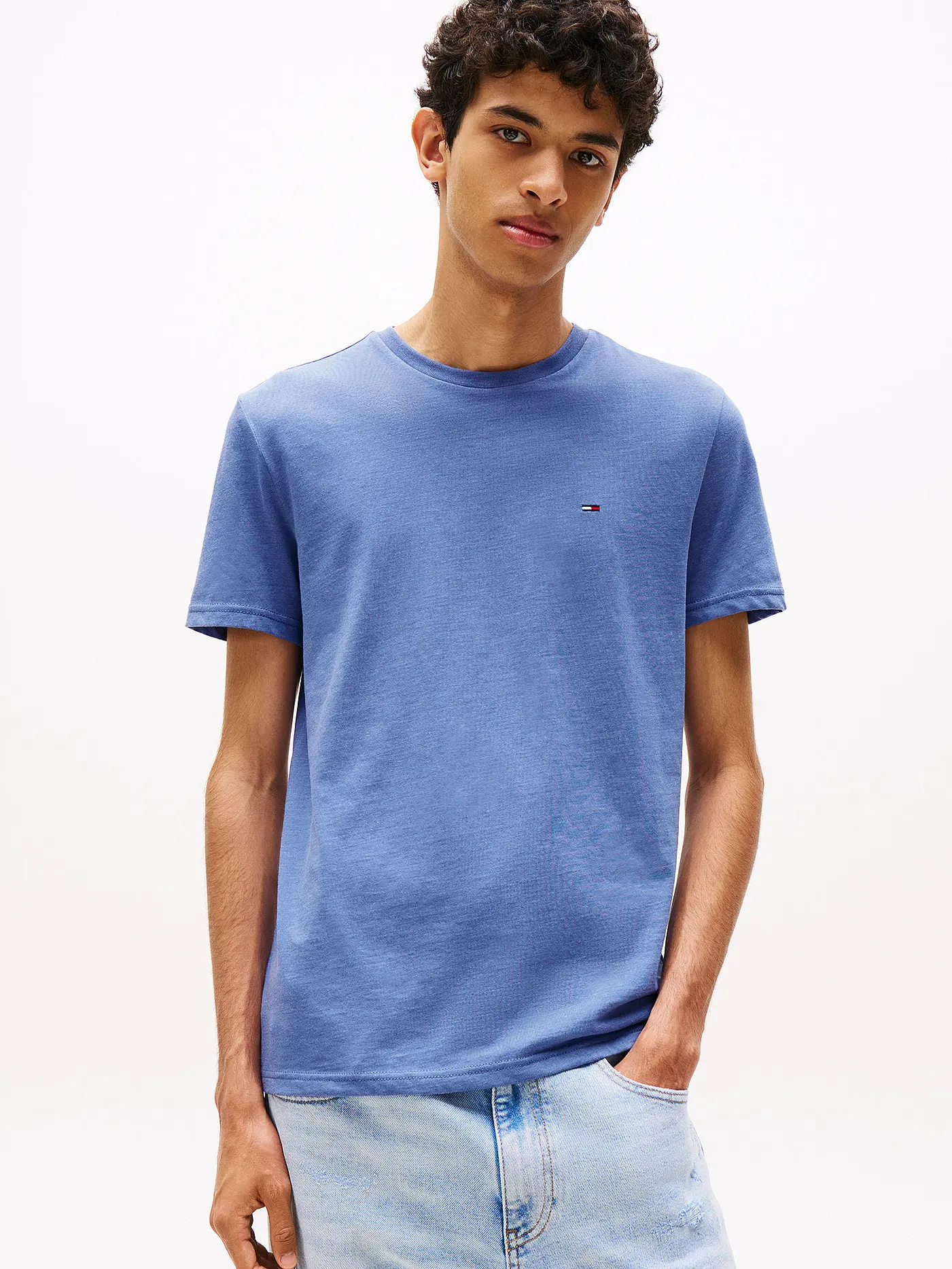 TOMMY JEANS | T-Shirt Slim Fit | hellblau