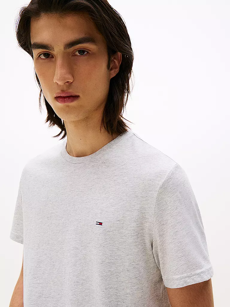 TOMMY JEANS | T-Shirt Slim Fit | hellgrau
