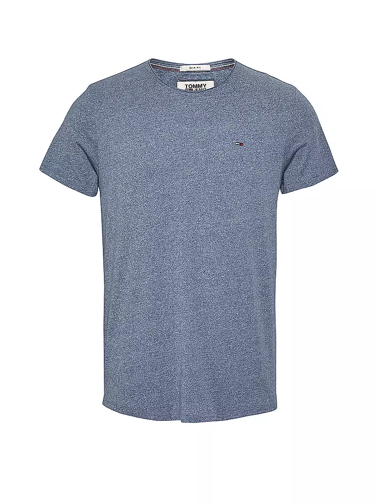 TOMMY JEANS | T-Shirt Slim-Fit "Jaspe" | blau