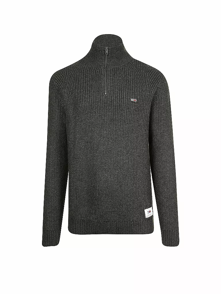 TOMMY JEANS | Troyerpullover | grau