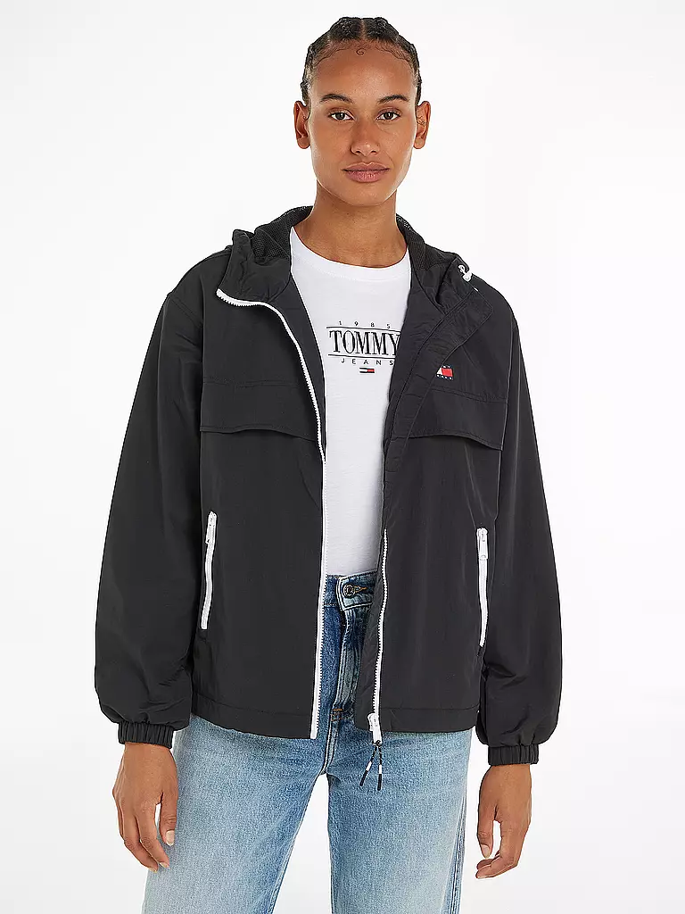 TOMMY JEANS | Windbreaker  | schwarz