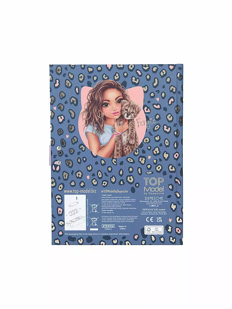 TOP MODEL | Geheimcode Tagebuch mit Code | keine Farbe