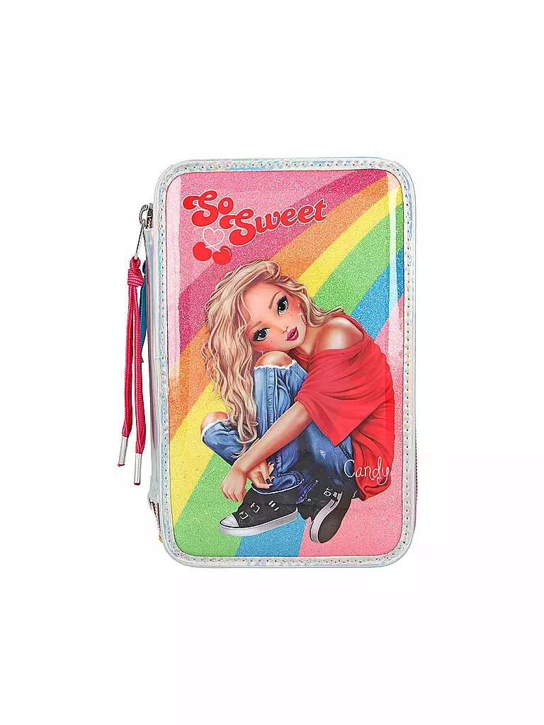 TOP MODEL | Mädchen 3-Fach Federtasche Cherry Bomb Holo | keine Farbe